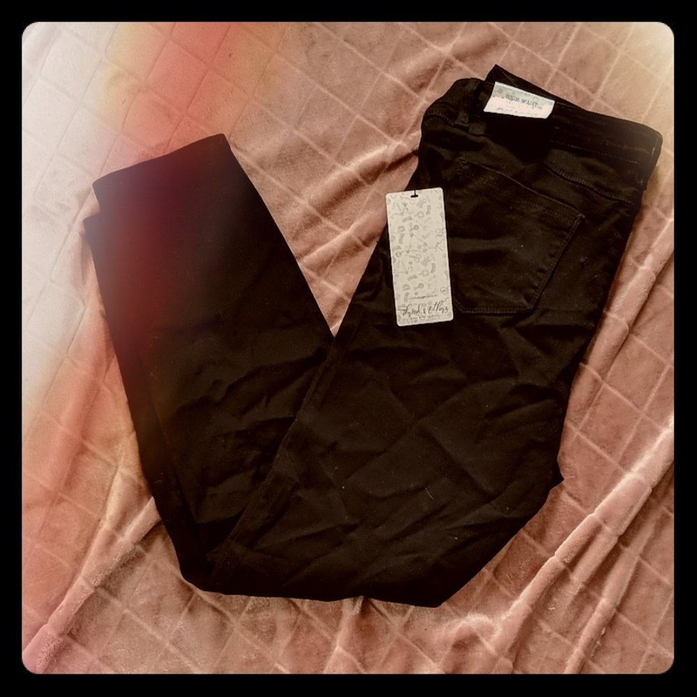 NWT High Waisted Black Jeggings